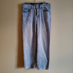 Rewash Vintage Reunion Size 3/26 Cropped Distressed Jeans